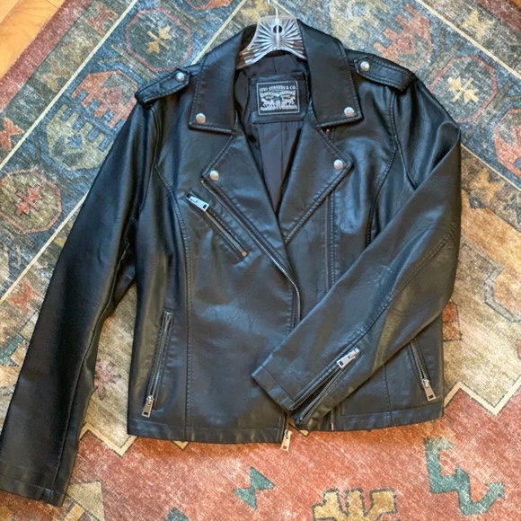 Motorcycle Jacket faux leather - Picture 1 of 5
